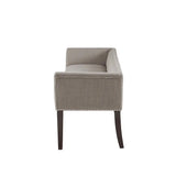 Back Accent Bench Chair, Grey