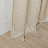 Faux Silk Window Panel Pair (2), Taupe (Max Blackout)