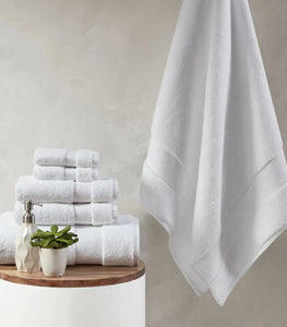 Premium 6-piece Bath Towel Set - 1000GSM, White