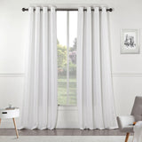 White Linework Textured Window Curtain Panel - 84" x 54"