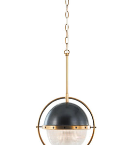 Tailored Vintage Brass and Aged Iron Pendant - Coventry