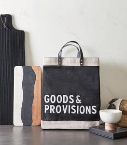 Market Tote - Goods & Provisions (Black)