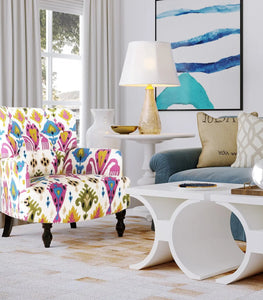 Accent Chair Pattern Upholstered Armchair