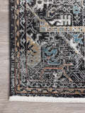 Abani Azure - Black Medallion Persian Rug