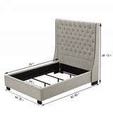 Paulette Full Size Upholstered Panel Bed