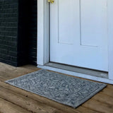 Sylvestra Medallion Navy/Gray Indoor/Outdoor Area Rug