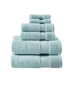 Premium 6-piece Bath Towel Set, Blue (1000GSM)